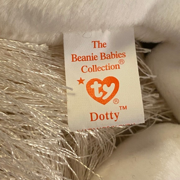 🐾 RARE Ty Beanie Baby DOTTY & UNOPENED TEENIE DOTTY - both have TAG ERRORS! 🐾 - Picture 9 of 16